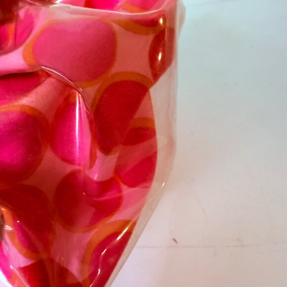 Vinyl Shower Cap Pink Polka Dot Retro 1960s VTG Pin Up Bathroom Hair Mod Glam - Picture 10 of 12